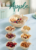 Apple Shape 7-in-1 Serving Bowl Set | Stylish Fruit & Snack Bowls