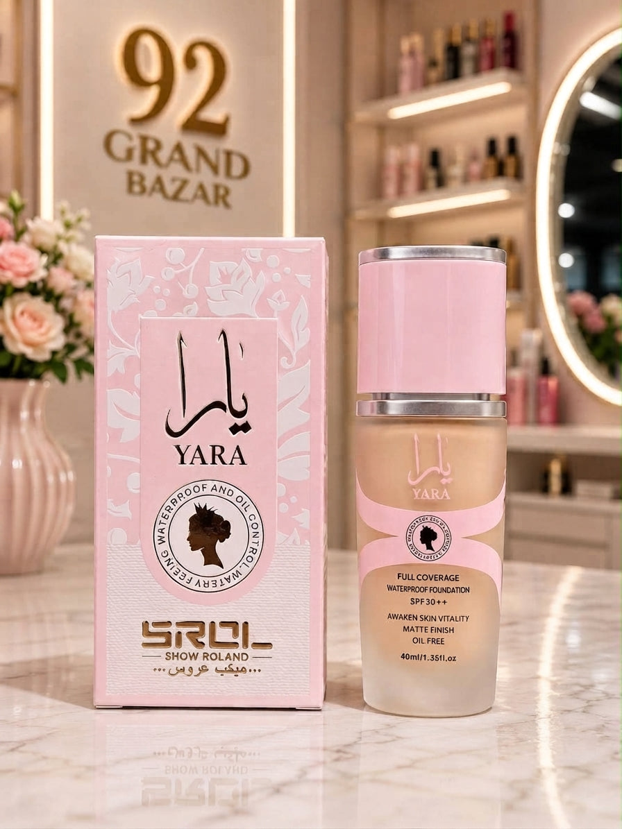Yara Full Coverage Waterproof Foundation SPF 30++ (Shades RO1 & RO2)