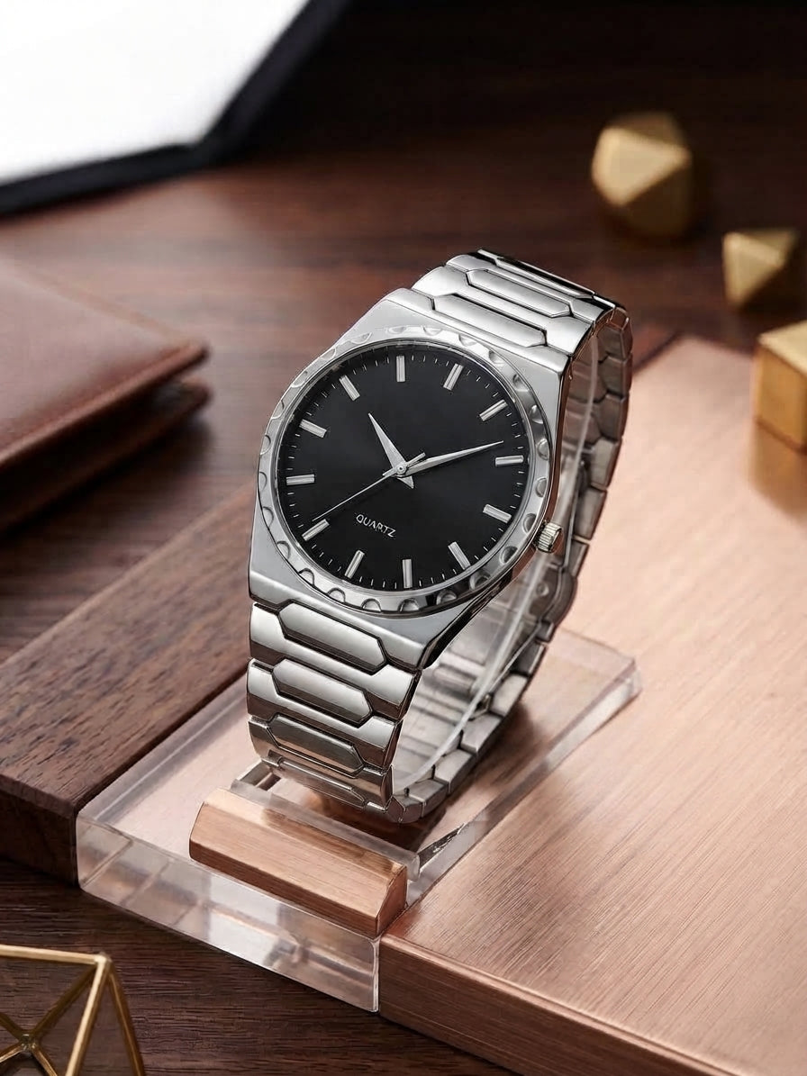 Modern Executive Men's Watch – Two-Tone Quartz Timepiece in 3 Colors