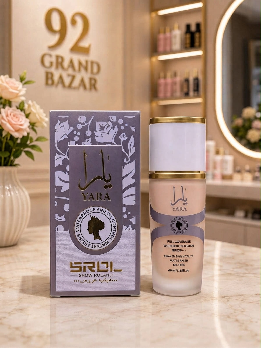 Yara Full Coverage Waterproof Foundation SPF 30++ (Shades RO1 & RO2)