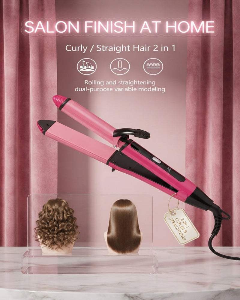 Nova 2-in-1 Professional Hair Straightener and Curler