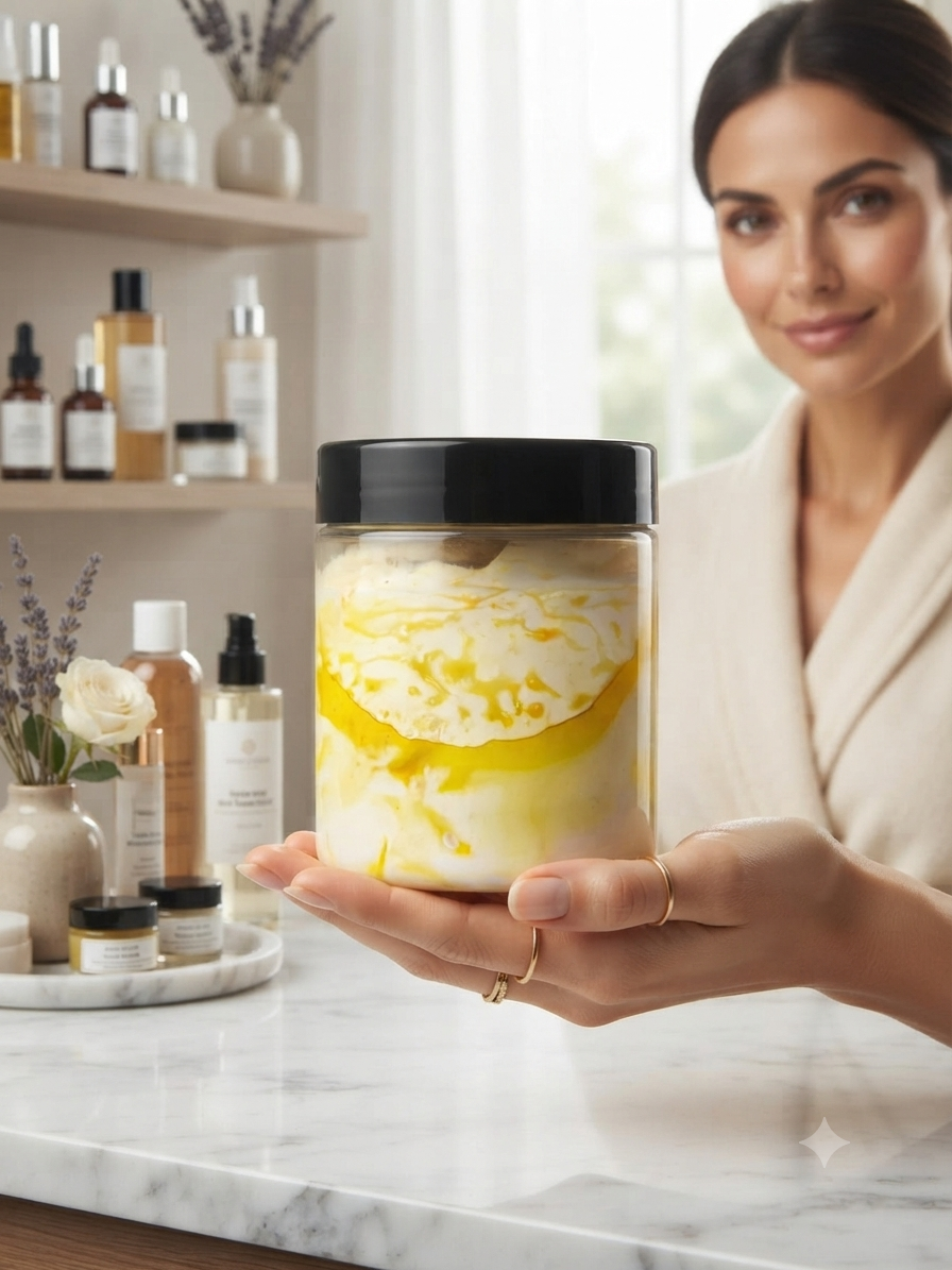 High Quality Whiting Cream Jar - 500g