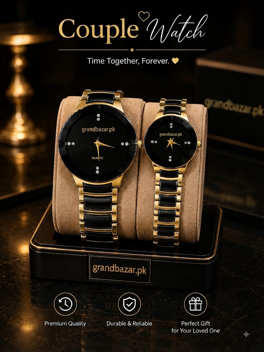 Couple Pair Watch with Metal Chain