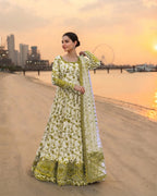 Ready to Wear Trending Digital Printed 3-Piece Maxi, Flapper & Dupatta Set