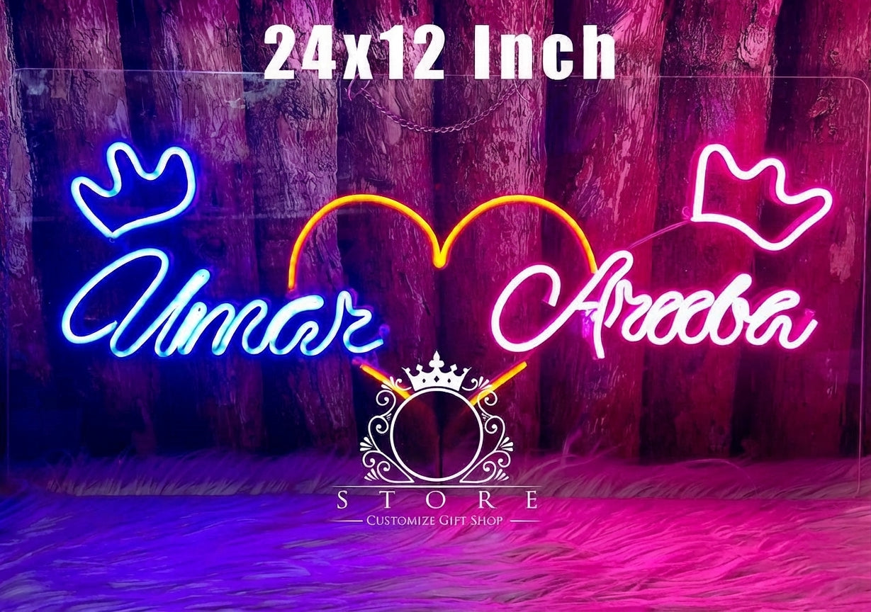 Custom LED Neon Sign – Personalized Handcrafted Name & Wall Art Light