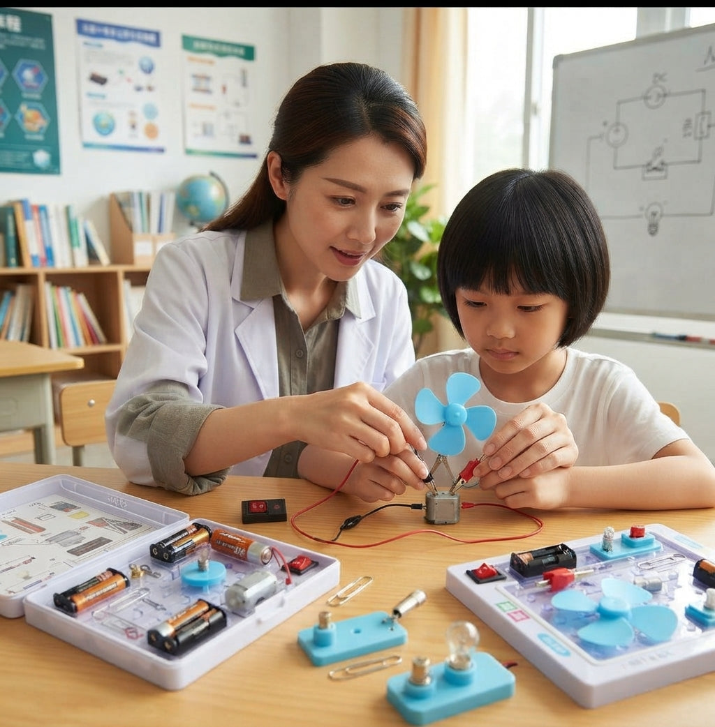 DIY Student Science Experiment Circuit Fan Physics Kit