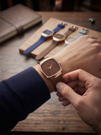 Minimalist Square Men's Watch with Silicone Strap | 4 Colors Available