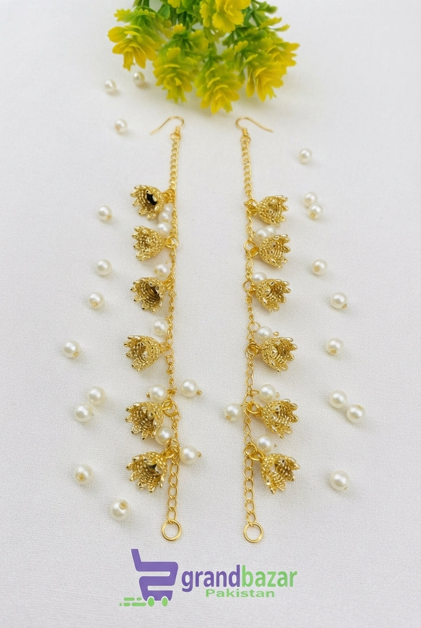 Traditional Pearl Hair Sahary Set