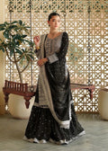 Luxury Heavy Embroidered Chiffon Suit with Cutwork Dupatta – Spengle Work