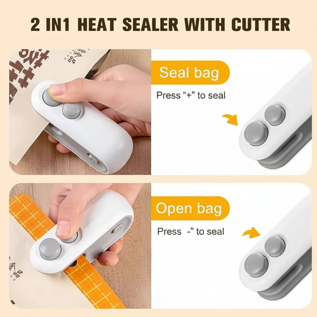 2-in-1 heat sealer with cutter and 'Jbi by Smart Deals' branding.