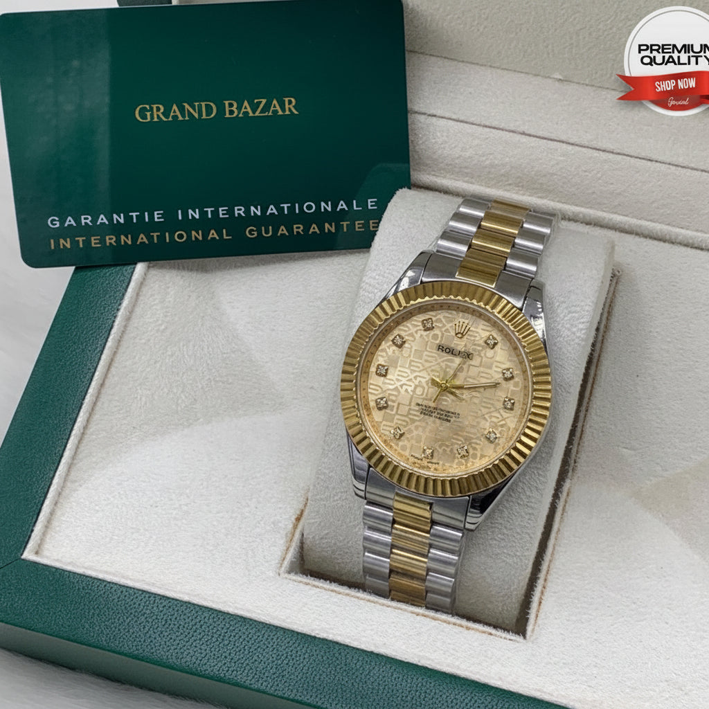 Premium Quality Watch - Golden & Siver Color