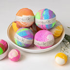 Kids Colorful Bath Bomb Gift with Surprise Sea Animal Toys