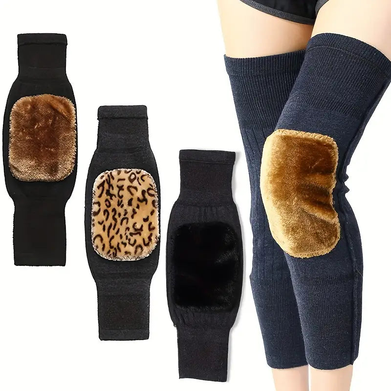 Pair of Warm Wool-Blend Knee Pads