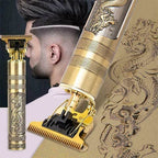 Vintage T9 Professional Hair Trimmer – Rechargeable Metal Body Electric Clipper