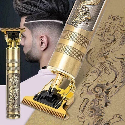 Vintage T9 Professional Hair Trimmer – Rechargeable Metal Body Electric Clipper