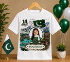 Customized Name & Photo T-Shirt for Kids | 2026 New Trending 14th August Happy Independence Day T-Shirt