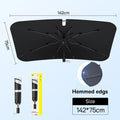 Premium Car Front Windshield Sunshade Umbrella (142x75cm) – Foldable UV & Heat Reflector