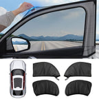 Premium Car Window Sunshade Cover Set (4-Piece) – UV Protection Mesh