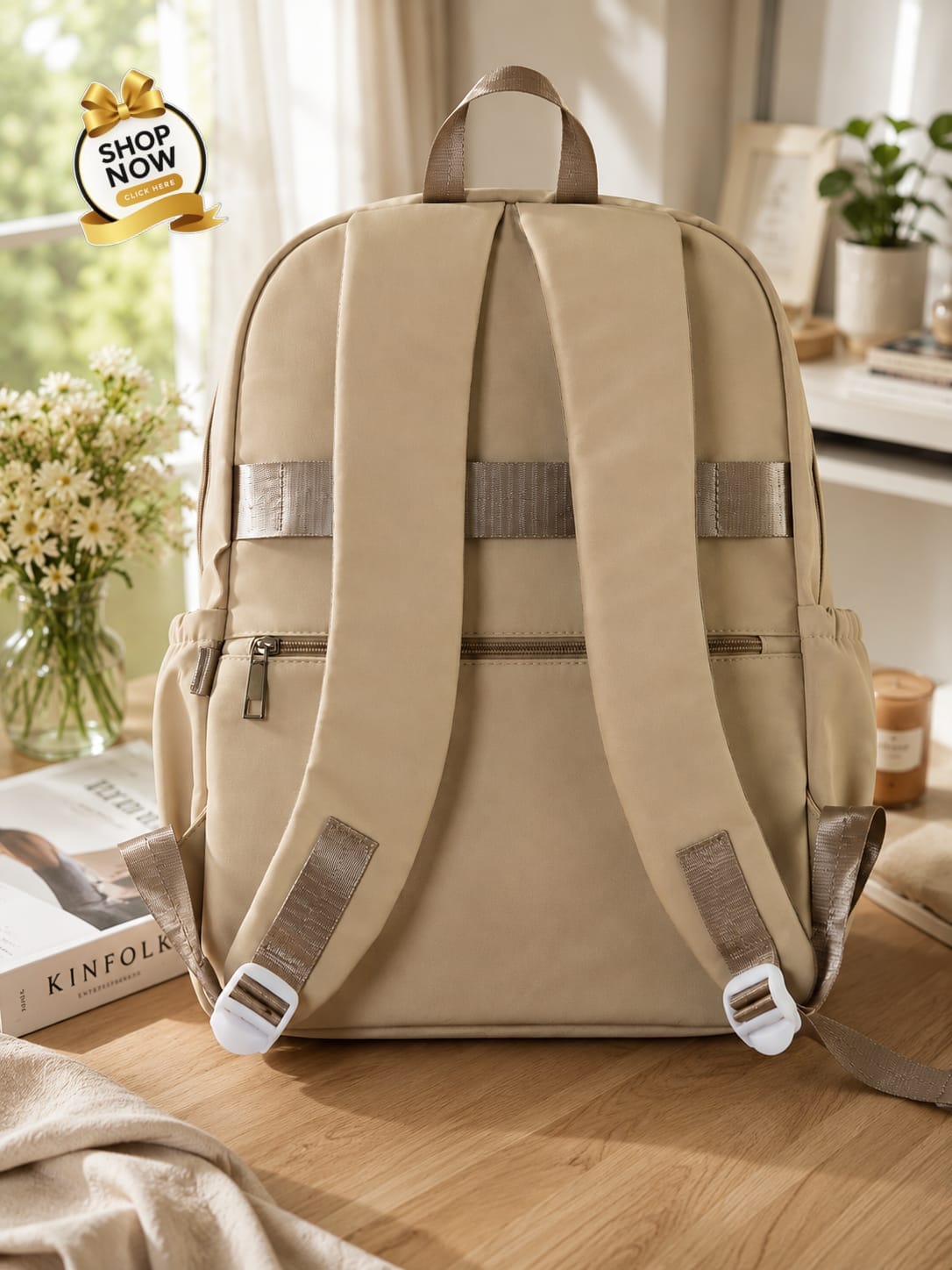 Cute Labubu Printed School Backpack - 18-Inch Waterproof Large Capacity Travel Bag