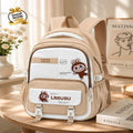 Cute Labubu Printed School Backpack - 18-Inch Waterproof Large Capacity Travel Bag