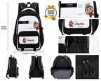 Cute Labubu Printed School Backpack - 18-Inch Waterproof Large Capacity Travel Bag