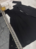 Ready to Wear 3-Piece Georgette Suit with Organza Dupatta