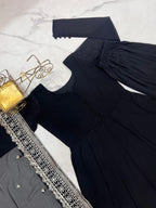 Ready to Wear 3-Piece Georgette Suit with Organza Dupatta