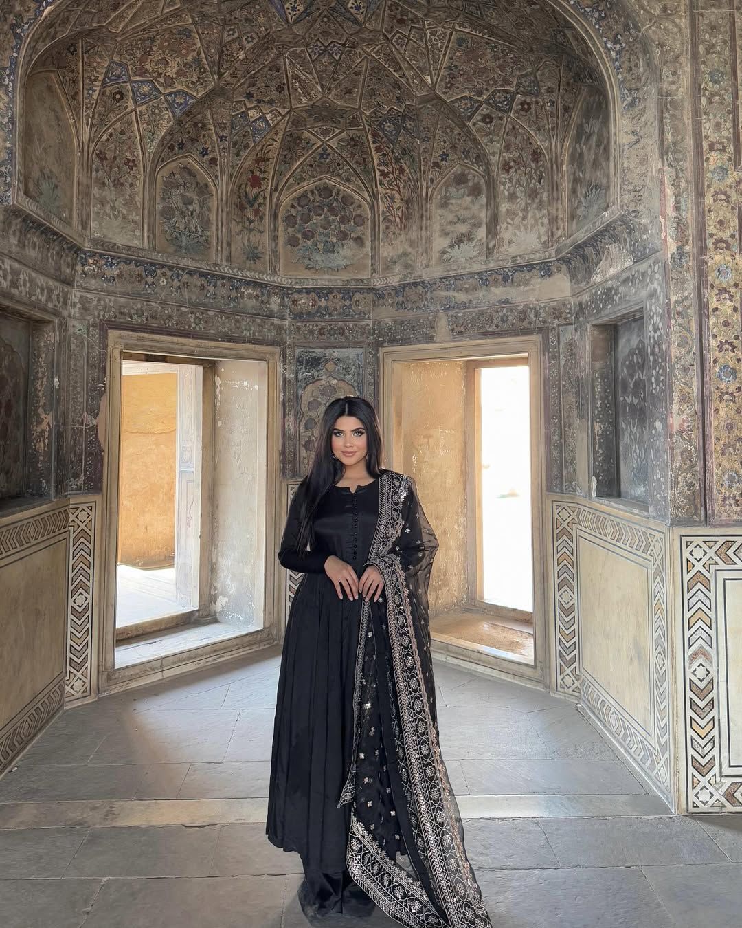 Ready to Wear 3-Piece Georgette Suit with Organza Dupatta