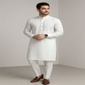 Ready to Wear Premium Stitched Men's Wash & Wear Kurta Pajama Set - Soft Touch Quality (Large Size)