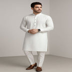 Ready to Wear Premium Stitched Men's Wash & Wear Kurta Pajama Set - Soft Touch Quality (Large Size)