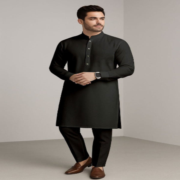 Ready to Wear Premium Stitched Men's Wash & Wear Kurta Pajama Set - Soft Touch Quality