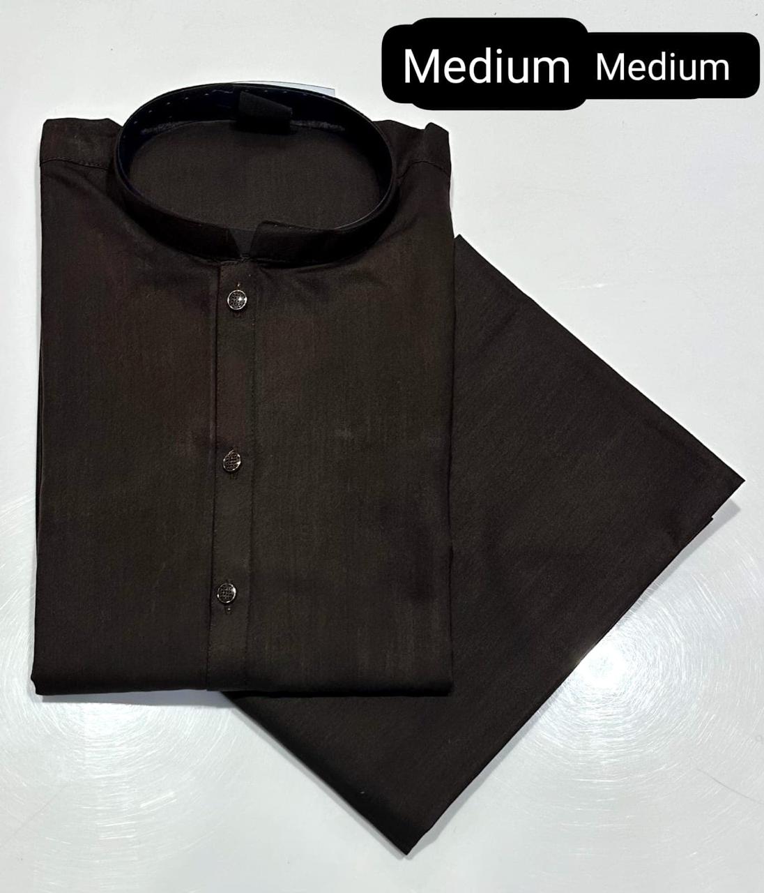 Ready to Wear Premium Stitched Men's Wash & Wear Kurta Pajama Set - Soft Touch Quality (Medium Size)