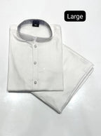 Ready to Wear Premium Stitched Men's Wash & Wear Kurta Pajama Set - Soft Touch Quality (Large Size)