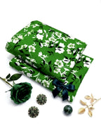 Azadi Collection Unstitched Polo Cotton All-Over Floral Printed Green Suit