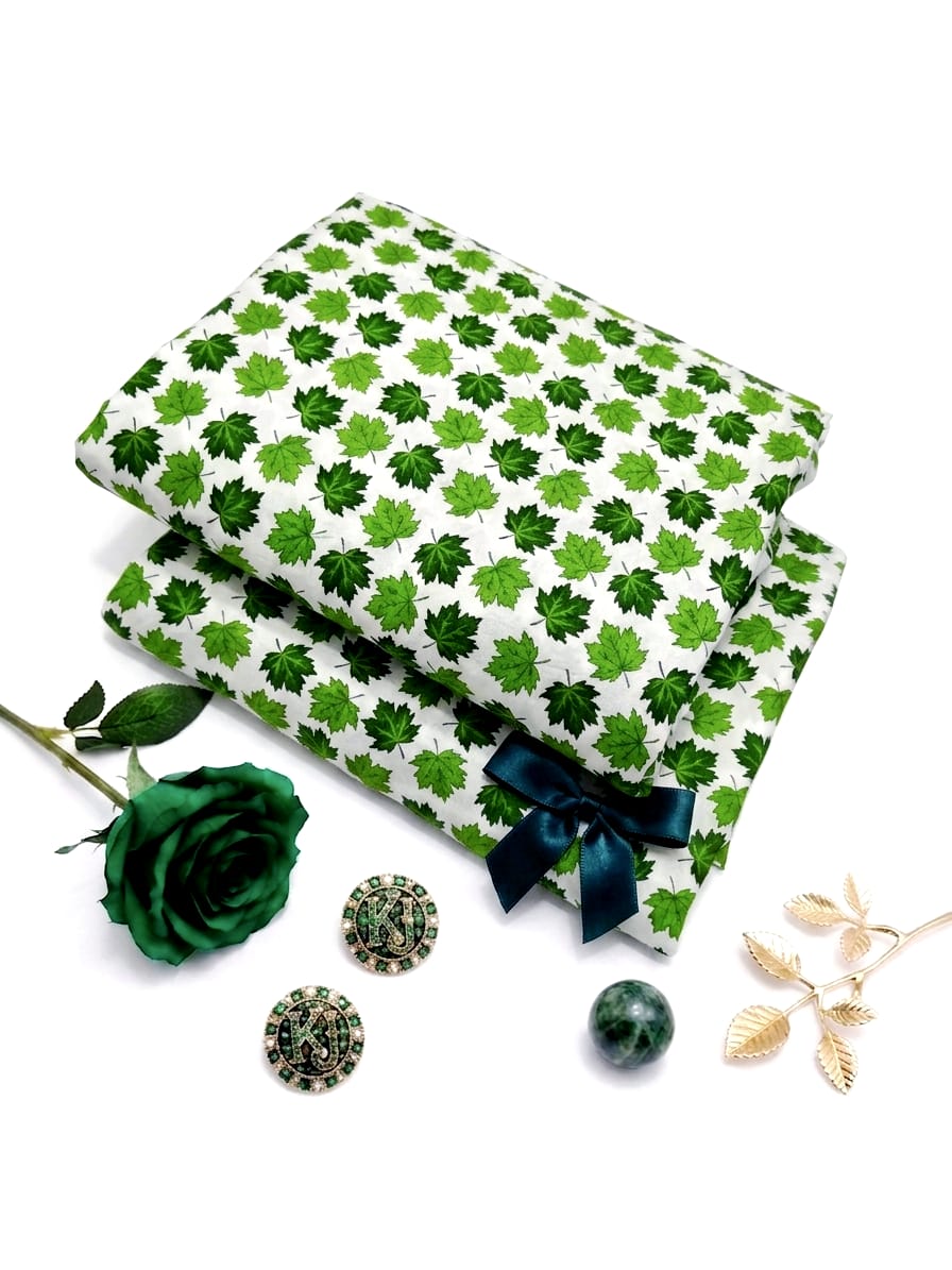 Azadi Collection Unstitched Polo Cotton Miniature Leaf All-Over Printed Suit