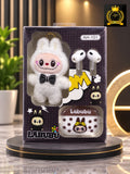 Labubu Theme Wireless Airbuds With Cute Plush Keychain 3-in-1 Gift Set – Complete Box Gift Set