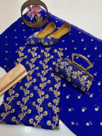 5-Piece Premium Embroidered Festive Suit with Matching Khussa & Clutch – Grand Bazar