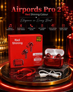 Premium Airpods Pro 2 Shining Metallic Edition with Lanyard & Buzzer Case – Grand Bazar
