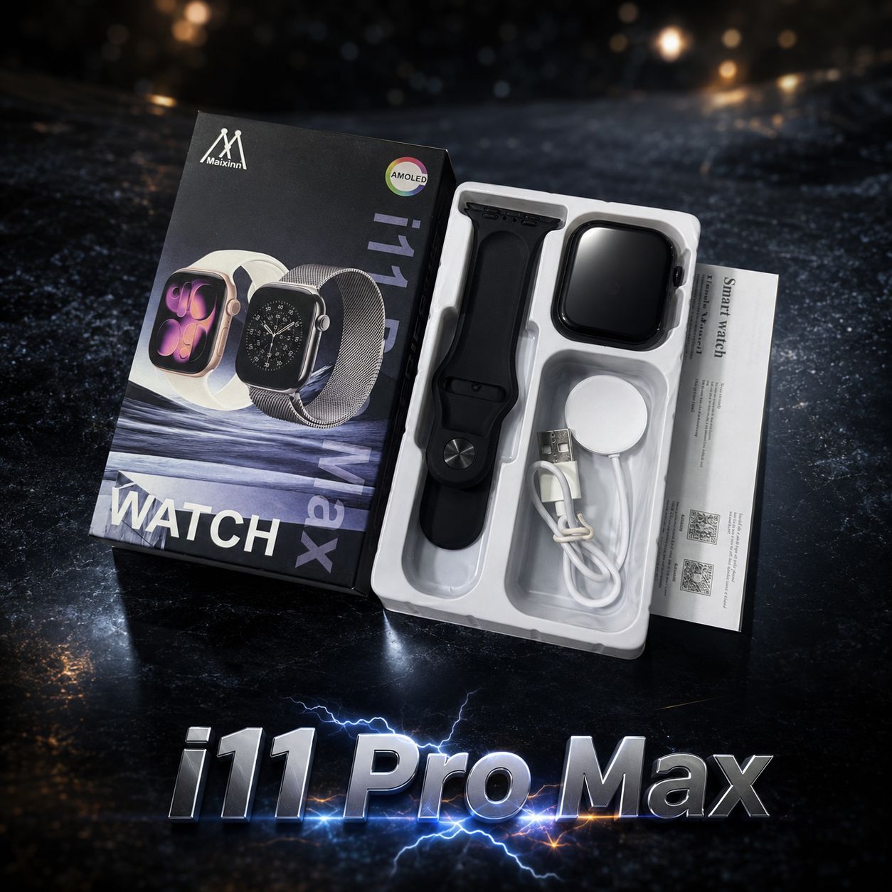 Premium i11 Pro Max Smart Watch with Magnetic Charger (Box Pack) – Grand Bazar