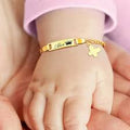 Customized Baby Name Bracelet - Premium Golden Engraved Kada for Kids