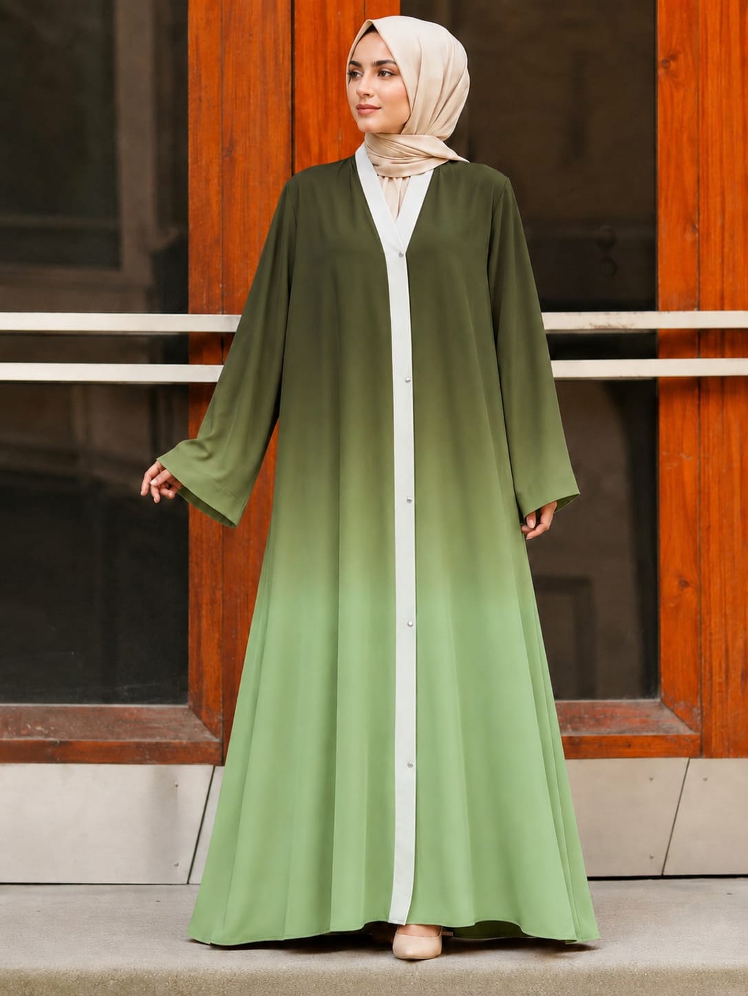 Premium Tie and Dye Front Open Georgette Abaya – Grand Bazar