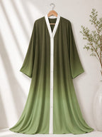 Premium Tie and Dye Front Open Georgette Abaya – Grand Bazar