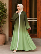 Premium Tie and Dye Front Open Georgette Abaya – Grand Bazar