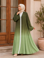 Premium Tie and Dye Front Open Georgette Abaya – Grand Bazar