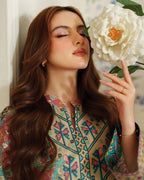 Trendy Printed Doria Lawn Cord-Set with Farshi Trouser