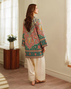 Trendy Printed Doria Lawn Cord-Set with Farshi Trouser