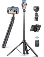 Lisen Premium 7ft Tripod Stand with Wireless Remote – Heavy Duty Full Steel Body
