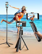 Lisen Premium 7ft Tripod Stand with Wireless Remote – Heavy Duty Full Steel Body