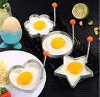 4 Pcs Stainless Steel Egg Mould & Pancake Shaper Set – Fun Kitchen Gadget