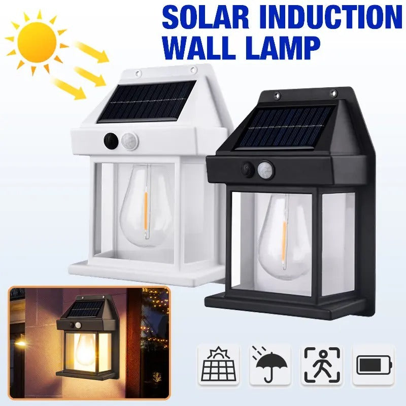 LED Solar Induction Wall Lamp – Decorative Waterproof Motion Sensor Light